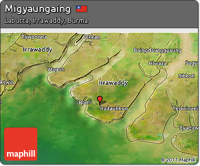 Satellite 3D Map of Migyaungaing