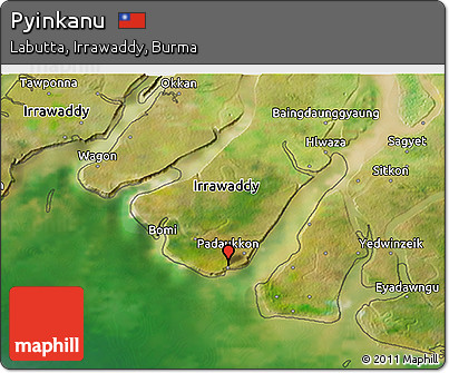 Satellite 3D Map of Pyinkanu