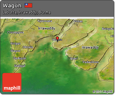 Satellite 3D Map of Wagôn