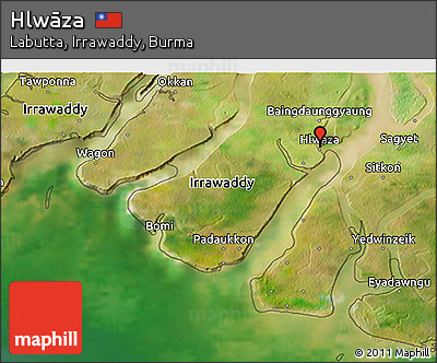 Satellite 3D Map of Hlwāza