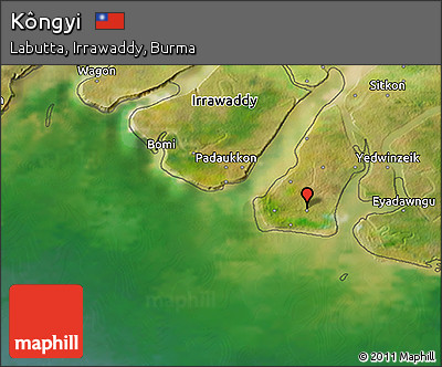 Satellite 3D Map of Kôngyi