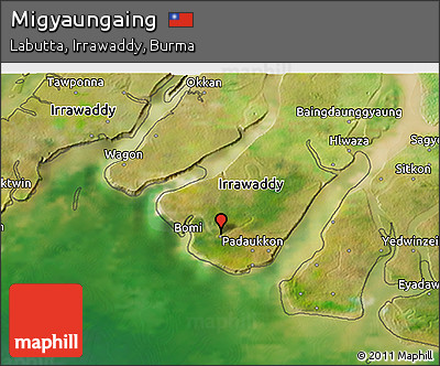 Satellite 3D Map of Migyaungaing