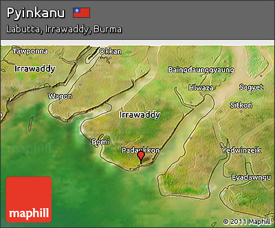 Satellite 3D Map of Pyinkanu