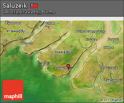 Satellite 3D Map of Saluzeik