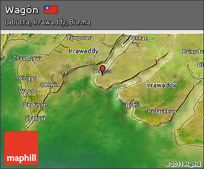 Satellite 3D Map of Wagôn