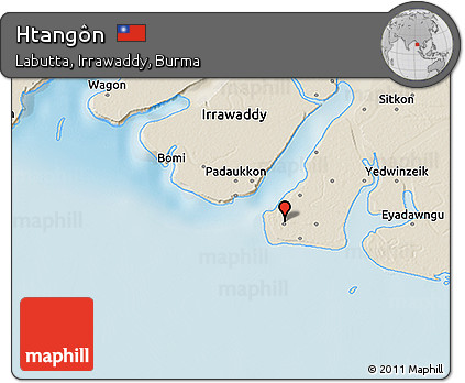 Shaded Relief 3D Map of Htangôn
