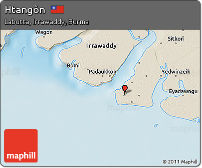 Shaded Relief 3D Map of Htangôn