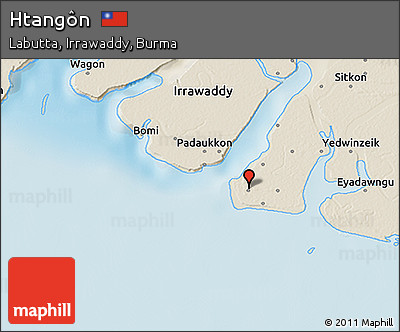 Shaded Relief 3D Map of Htangôn