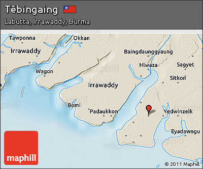 Shaded Relief 3D Map of Tēbingaing