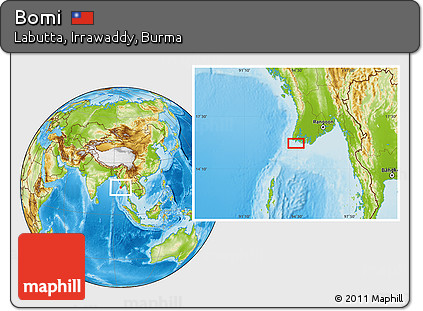 Physical Location Map of Bomi