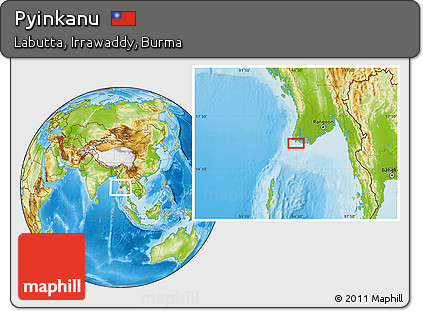 Physical Location Map of Pyinkanu