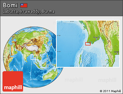 Physical Location Map of Bomi