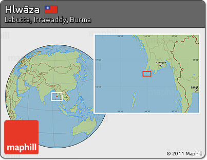 Savanna Style Location Map of Hlwāza