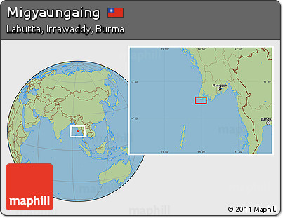 Savanna Style Location Map of Migyaungaing