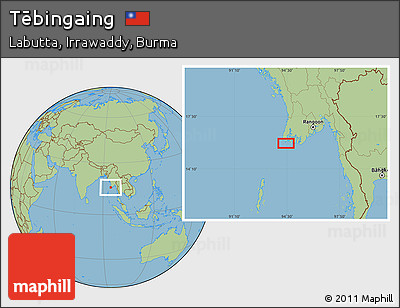 Savanna Style Location Map of Tēbingaing