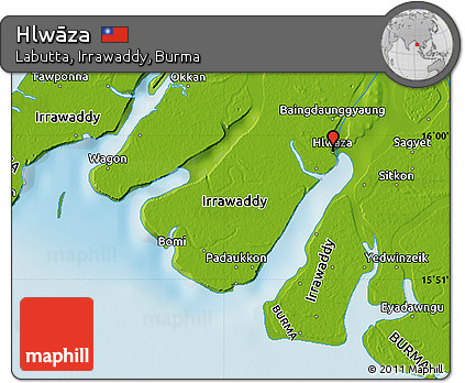 Physical Map of Hlwāza