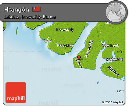 Physical Map of Htangôn