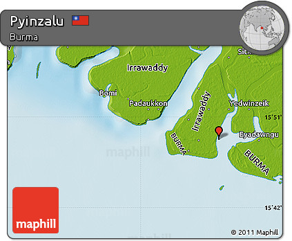 Physical Map of Pyinzalu