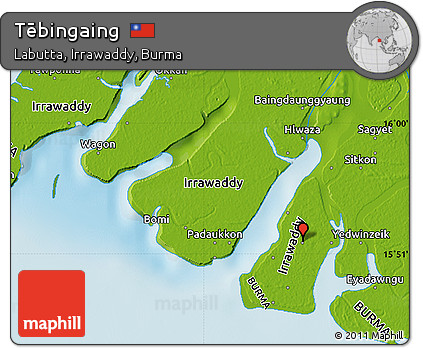 Physical Map of Tēbingaing