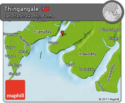 Physical Map of Thingangale
