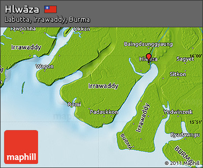 Physical Map of Hlwāza