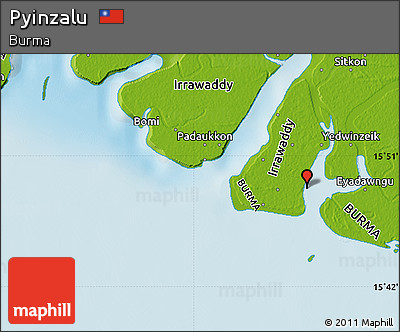 Physical Map of Pyinzalu