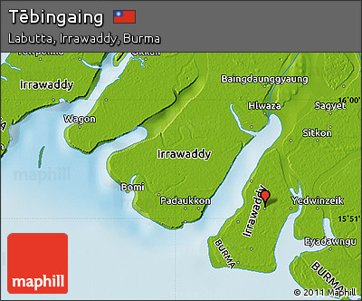 Physical Map of Tēbingaing