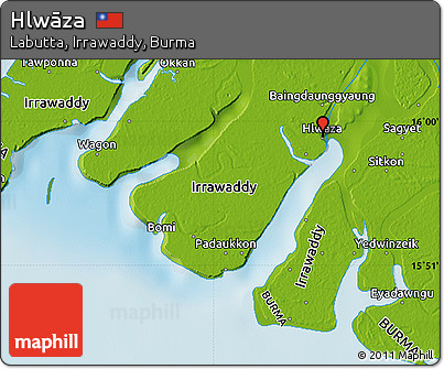 Physical Map of Hlwāza