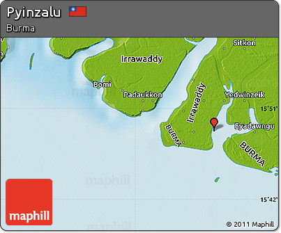 Physical Map of Pyinzalu
