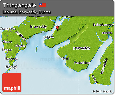 Physical Map of Thingangale