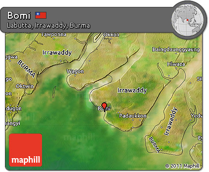 Satellite Map of Bomi