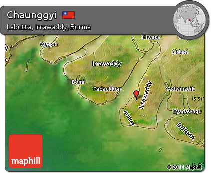 Satellite Map of Chaunggyi