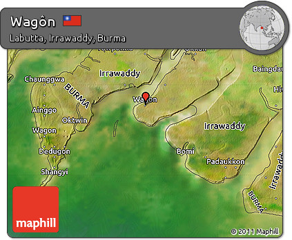 Satellite Map of Wagôn