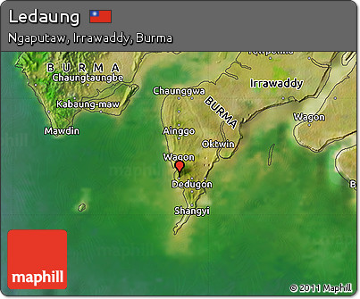 Satellite Map of Ledaung