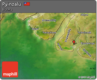 Satellite Map of Pyinzalu