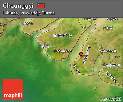 Satellite Map of Chaunggyi