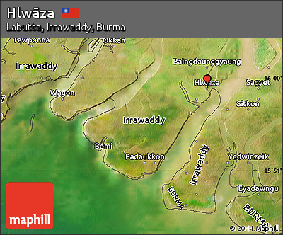 Satellite Map of Hlwāza