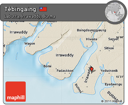 Shaded Relief Map of Tēbingaing