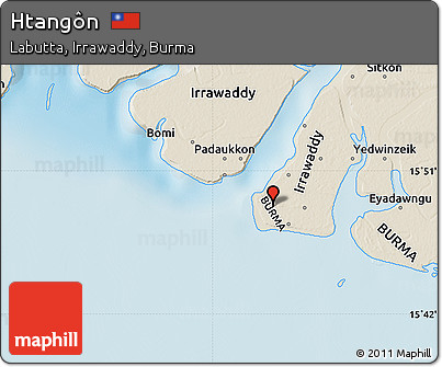 Shaded Relief Map of Htangôn