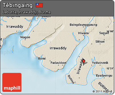 Shaded Relief Map of Tēbingaing