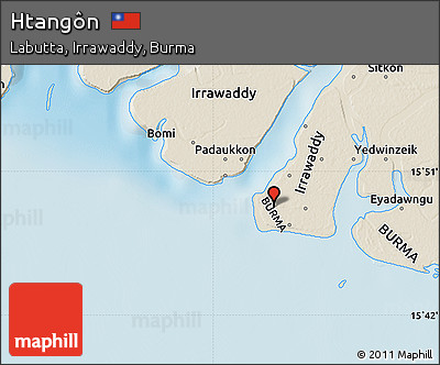Shaded Relief Map of Htangôn