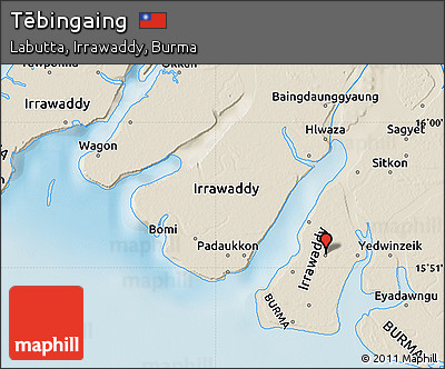 Shaded Relief Map of Tēbingaing