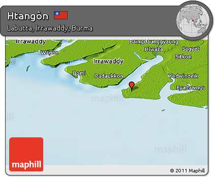 Physical Panoramic Map of Htangôn