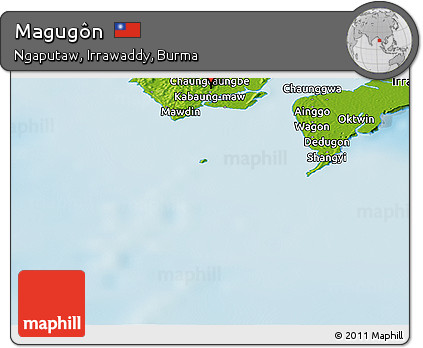 Physical Panoramic Map of Magugôn