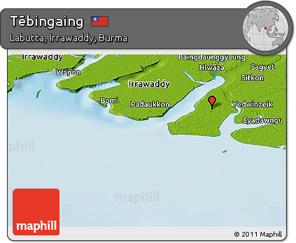 Physical Panoramic Map of Tēbingaing