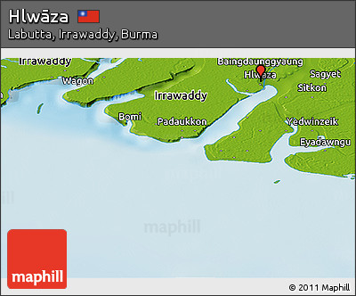 Physical Panoramic Map of Hlwāza