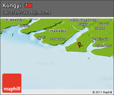 Physical Panoramic Map of Kôngyi