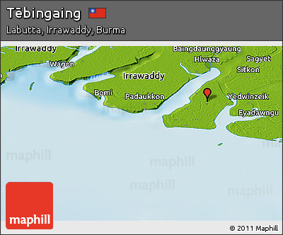 Physical Panoramic Map of Tēbingaing