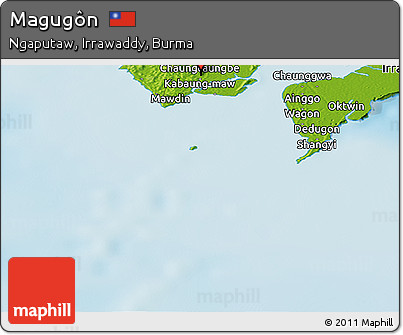 Physical Panoramic Map of Magugôn