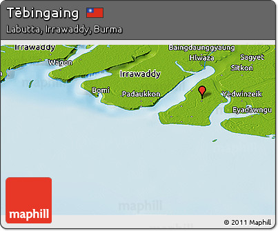 Physical Panoramic Map of Tēbingaing